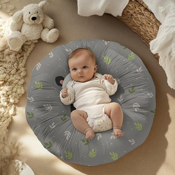 Newborn Lounger Cover, Panda Removable Newborn Lounger Cover Soft Baby Lounger Cover Portable Infant Lounger Slipover Breathable Nest Pillow Cover for Boys Girls