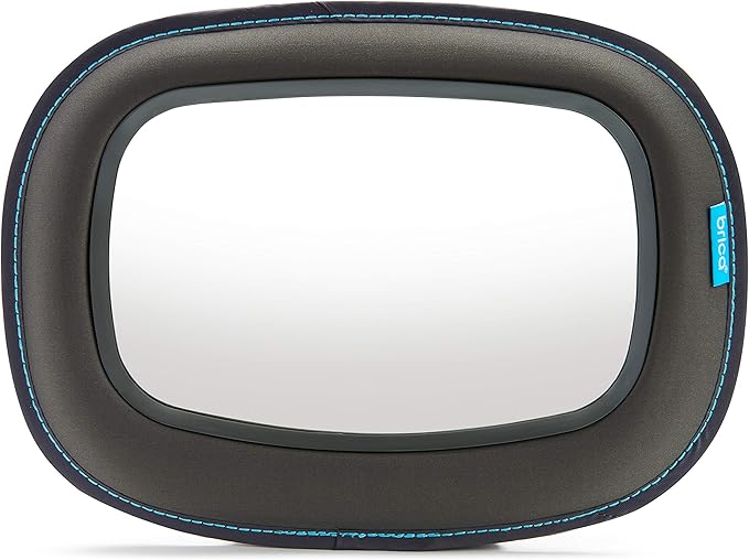 Munchkin Baby Car Mirror for Rear Facing Car Seats, Clear View Baby in-Sight Auto Mirror, Dark Grey