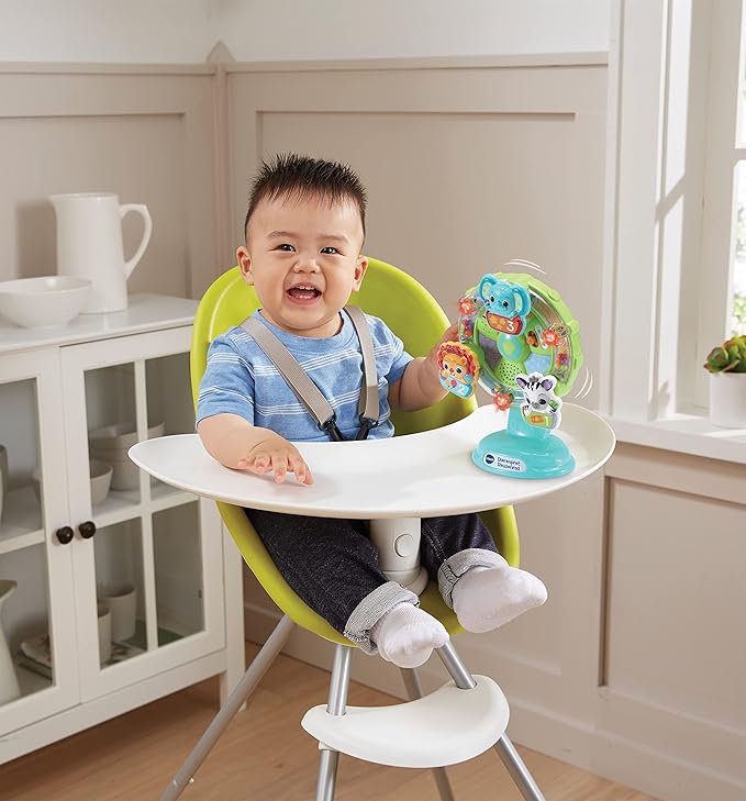 VTech 80-165962 Baby Animal Fun Ferris Wheel Activity-Center - Interactive Toy - 3 Flashing Keys - 6 to 36 Months