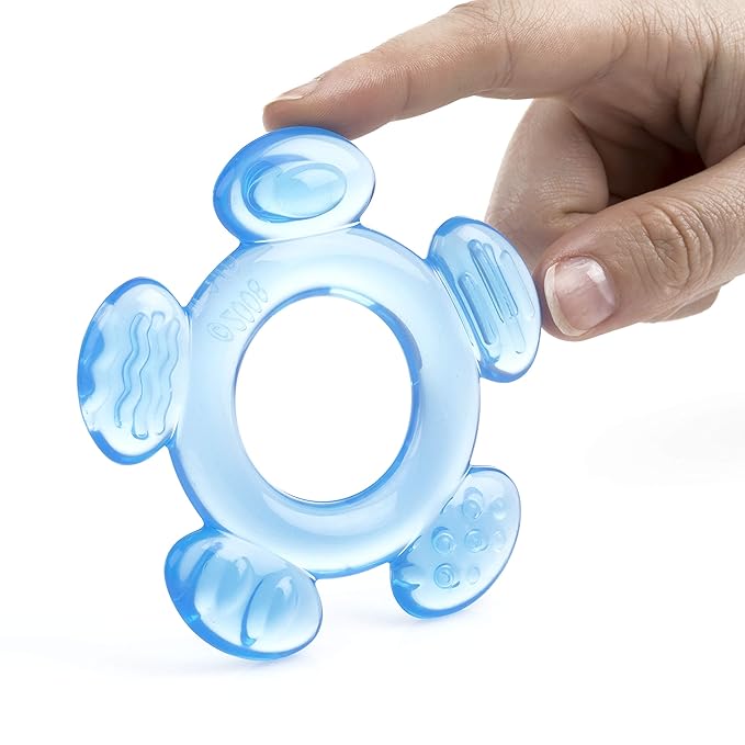 Nuby Three Step Teether Set | 3 Pack | 3m+ | Soft and Hard Teething Surfaces