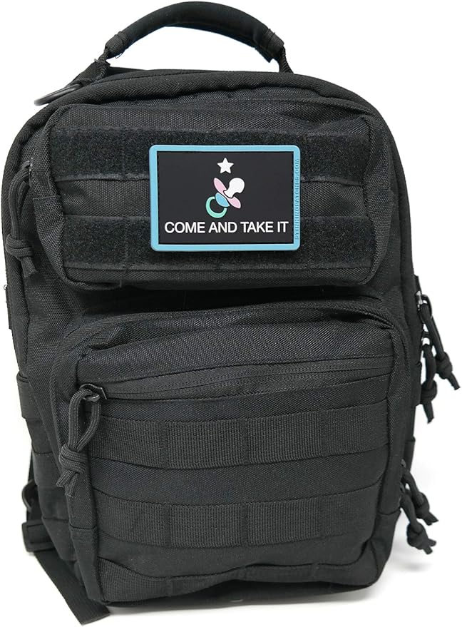 Come and Take It Pacifier Diaper Bag PVC Hook and Loop Patch | Funny Tactical Patch