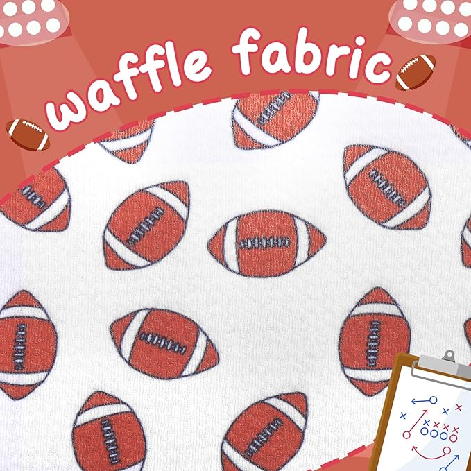 Football Baby Bow Headbands for Girls Super Bowl Infants Hair Accessories Toddlers Outfits for Sports Parties Baby Girl Football Outfit