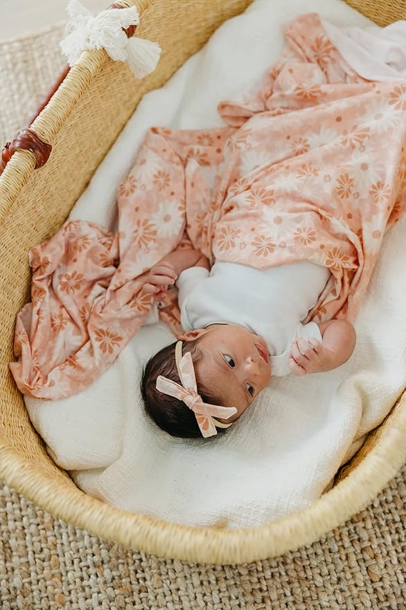 Copper Pearl Ribbon Baby Bow Penny