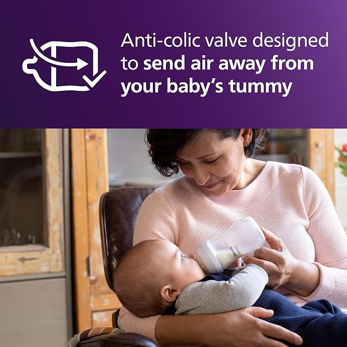 Philips Avent Natural Baby Bottle Nipple, Newborn 0M+, 2pk, SCF651/23