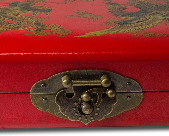 Larcele 11 Column Classic Wooden Abacus with Vintage Leather Box, Soroban for Study, Home Decorationt, Aging Treatment SP-03