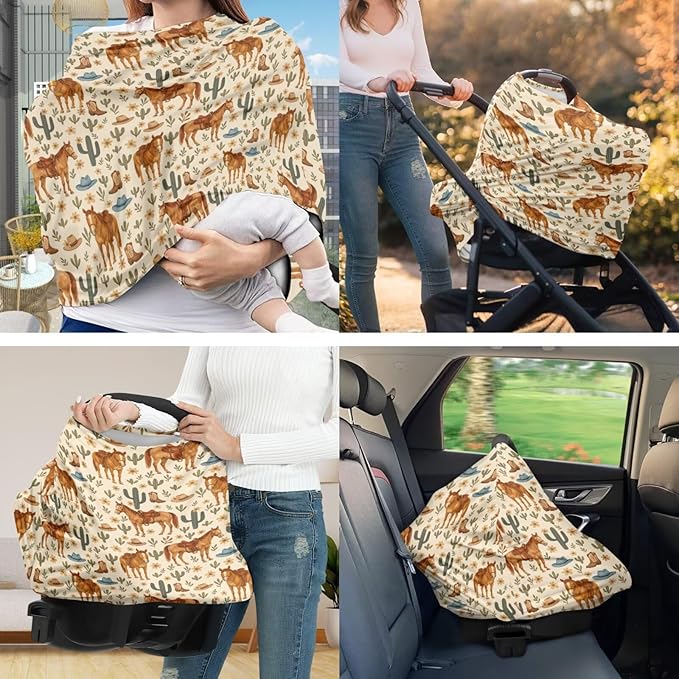 Covers Unisex Breathable Breastfeeding Covers Nursing Pillow Cover Infant Newborn Nursery Bottle Pillowcase Soft Comfortable Western-Themed