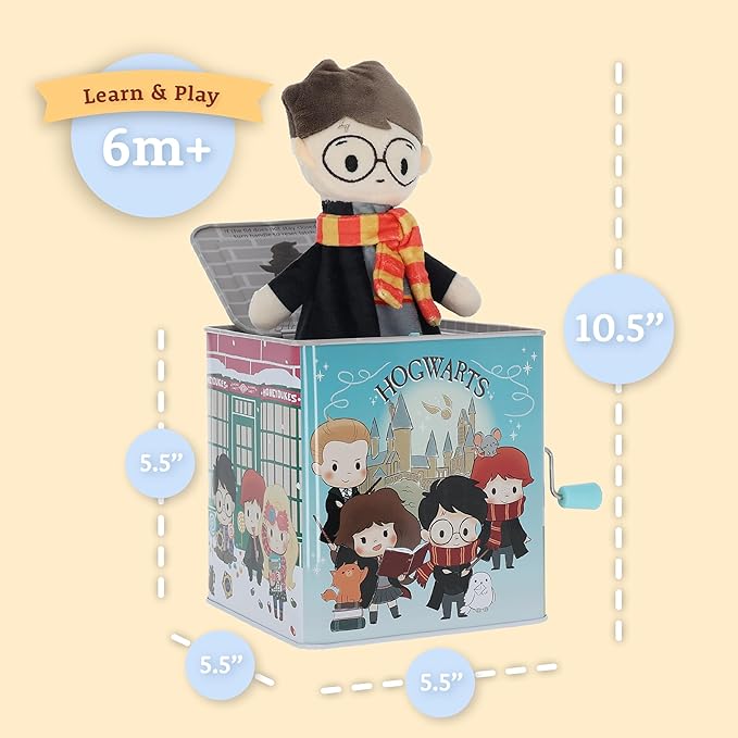 Kids Preferred Harry Potter Jack-in-The-Box - Musical Toy for Babies Multi,6.5"