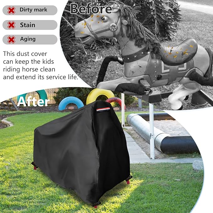 Kids Rocking Horse Cover for Radio Flyer Rocking Horse,Waterproof Riding Horse Cover for Radio Flyer Interactive Riding Horse,Ride On Horse Cover for Toddlers Ride On Toys