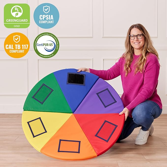 ECR4Kids SoftZone Picture Me Play Mat, Activity Mat, Assorted
