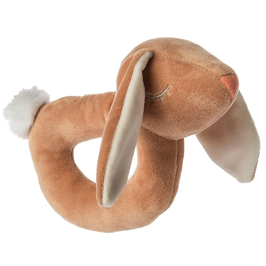 Mary Meyer Baby Rattle Leika Infant Soft Toys, 6-Inches, Little Bunny