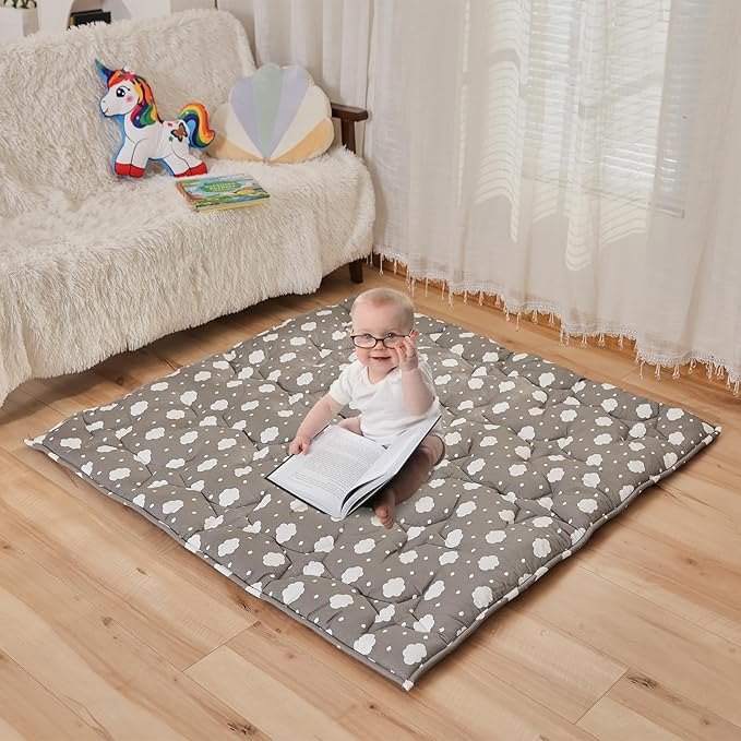 NapCure Non-Slip Baby Crawling Playmat 50”×50”
