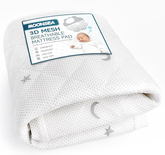 Waterproof Pack and Play Mattress Pad, Fit for Graco Pack 'n Play Travel Dome LX Playard, Breathable and Washable Mattress Sheets Fitted