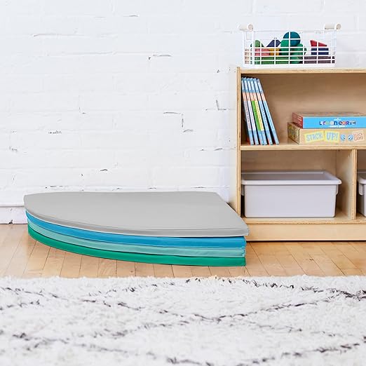 ECR4Kids SoftZone All-Around Modular Activity Play Mat, Reading Nook, Contemporary, 4-Piece