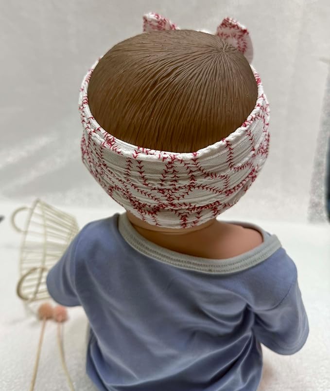 Baby Baseball Headband with Bow Headwear Sport Soccer Headband Bowknot Wide Hair Band Football Hair Bow for Toddler Infant TSFD55 (Baseball Pattern)