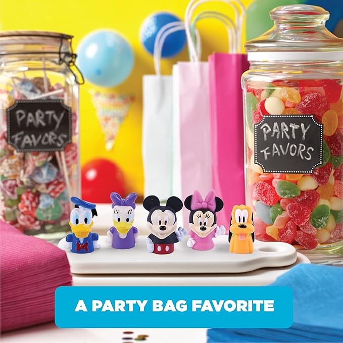 Disney Mickey Mouse & Friends 10 Piece Finger Puppet Set – Party Favors, Educational Play, Bath & Pool Toys, Beach Games, Finger Puppets, Playtime Activities