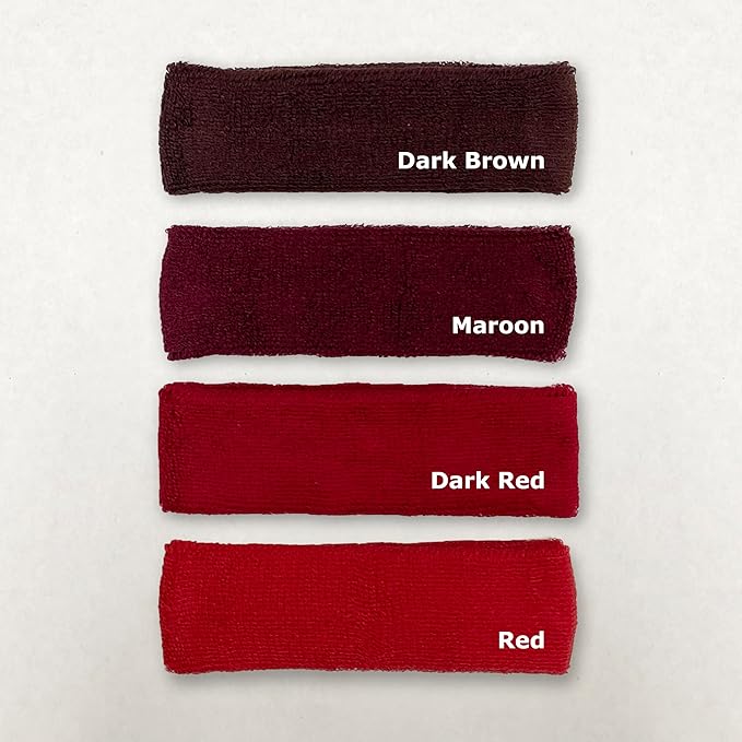 COUVER Baby Infant Terry Solid Color Headband/Terry Cloth Head Band - 4 Pieces