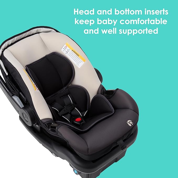 Baby Trend EZ-Lift™ PRO Infant Car Seat, Dash Tan – Lightweight Premium Carry, Plush Infant Cushioning, Adjustable Harness Support