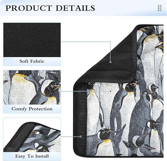 Car Seat Belt Pad Covers Cute Penguin Safety Seatbelt Strap Shoulder Pads for Adults and Children Comfort Universal 2 Pack S 20848917