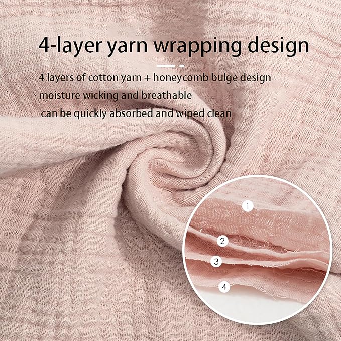Cotton Baby Towel, Small Square Towel, Feeding Towel, Bath Towel, face Towel, Buttock Towel, Suitable for All Seasons.