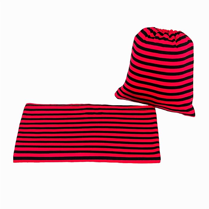 JLIKA Baby Car Seat Covers - Stretchy Infant Canopy and Nursing Cover for Breastfeeding Newborns Infants Babies Girls Boys Best Shower Gift Maternity Apron Infinity Scarf carseats (Red Black Stripe)