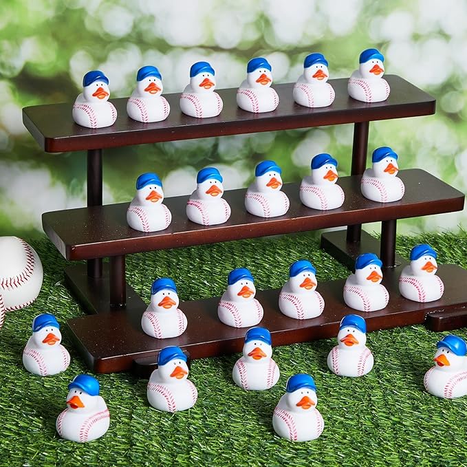 Deekin Rubber Ducks 2 Inch Bulk Sport Party Favors for Team Events Decorations Birthday Party Supplies Club Player Gift(50 Pcs,Baseball Blue)
