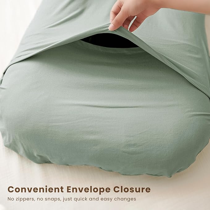 Konssy 2 Pack Baby Lounger Cover, Stretchy and Soft Newborn Lounger Cover, Infant Lounger Slipcover for Boys Girls, Covers Only (Green Leaves,Green)