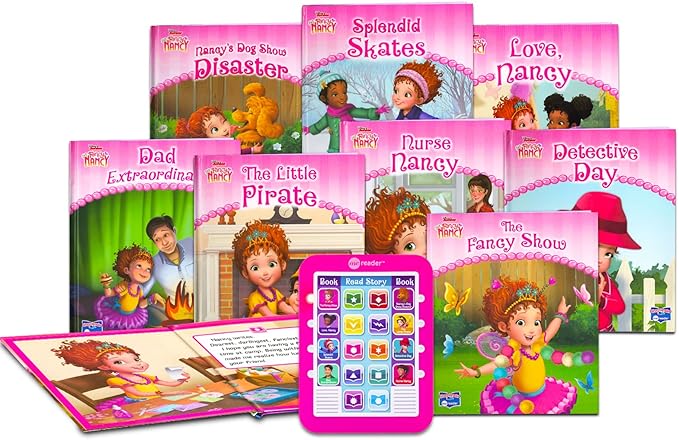 Fancy Nancy Me Reader Electronic Reader 8 Book Bundle - Fancy Nancy Books for Toddlers, Girls Featuring Nancy, Bree, and More with Stickers | Fancy Nancy Learning Toys