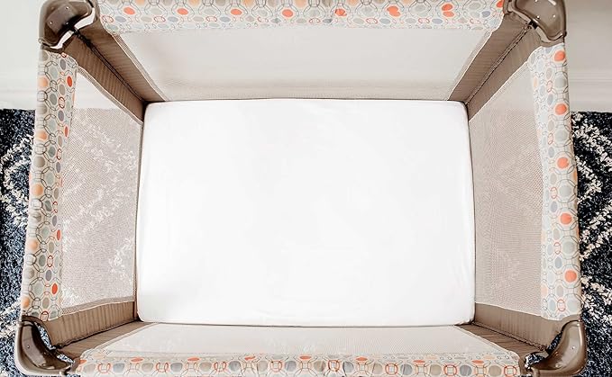 SheetWorld Baby Fitted Changing Pad Cover Sheet 16 x 33 inches, 100% Cotton Jersey Hypoallergenic Sheet, Unisex Boy Girl, Solid White, Made in USA