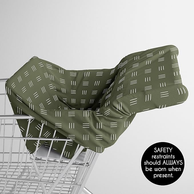 Sweet Jojo Designs Jungle Animals Boy Girl Unisex/Gender Neutral Infant Baby Car Seat Cover Nursing Breastfeeding High Chair Shopping Cart Stroller Carrier Multipurpose Use Green Wildlife Safari Lion