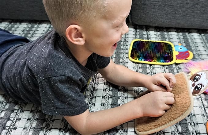 Sensory Mat Animal Tiles for Kids - Pack of 6 Tactile Floor & Wall Texture Pads - Sensory Play Mats for Kids - Ideal for Sensory Rooms & Play Areas