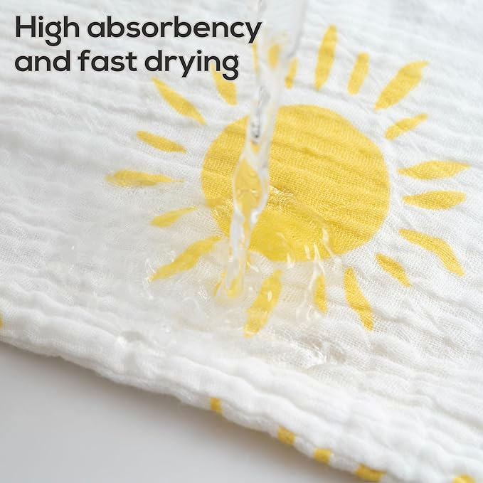 Muslin Baby Washcloths for Newborns, Pack of 8, 11"x11", Super Soft Cotton, Absorbent and Gentle, Baby Cotton Wipes, Baby wash Cloths