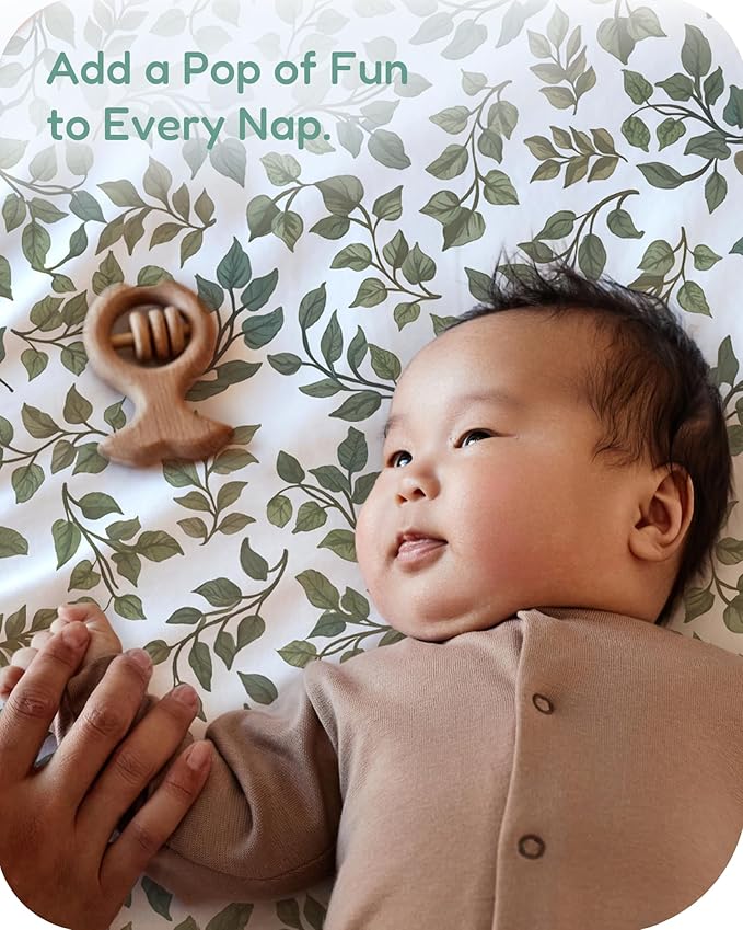 Pack and Play Sheets Fitted 2 Pack, 38x26 Graco Pack n Play Sheets for Playard & Travel Crib Mattress, Ultra Soft Jersey Knit, Breathable Stretchy Deep Pocket, Compatible with Mini Cribs