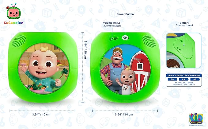 eKids Cocomelon Musical Toy for Toddlers, Tumble Tunes Toy Includes Six Built-in Nursery Rhymes, for Fans of Cocomelon Toys and Gifts for Boys and Girls