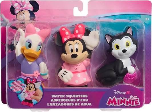 Disney Junior Minnie Mouse 3-Pack Bath Toys, Figures Include Minnie Mouse, Daisy Duck, and Figaro, Kids Toys for Ages 3 Up by Just Play