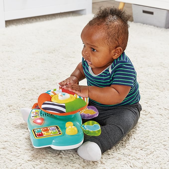 VTech 80-567504 Baby Learning Steering Wheel, Multi-Coloured