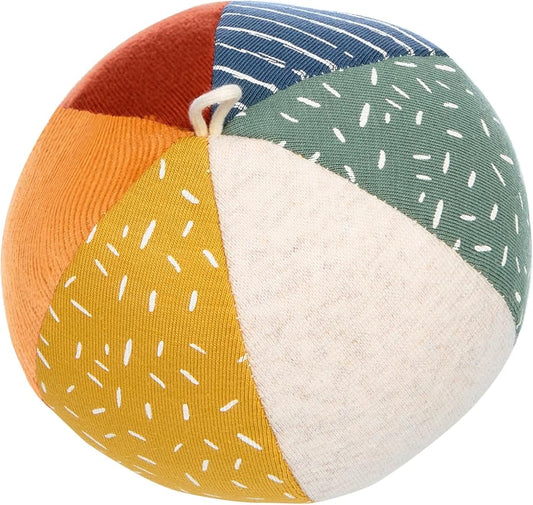 Sigikid 43166 Soft Textile Baby Play Ball, Multicoloured/11 cm