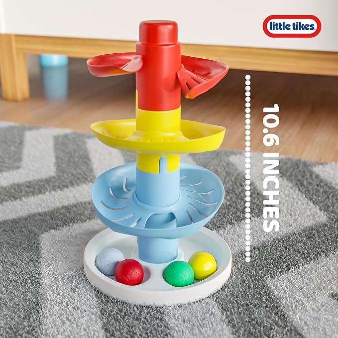 Lollipop Little Tikes Rainbow Tower Ball Drop Toddler Toy - Learning & Developmental Tower for Preschool Educational Games Toys for Kids 6 Months+
