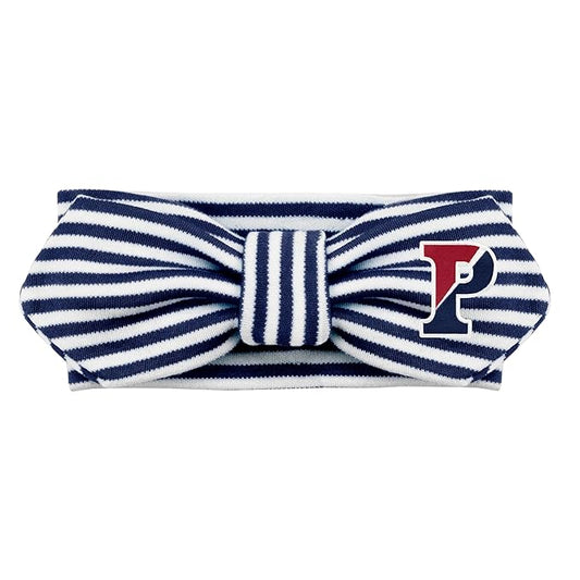 Creative Knitwear University of Pennsylvania Quaker Striped Hair Knot