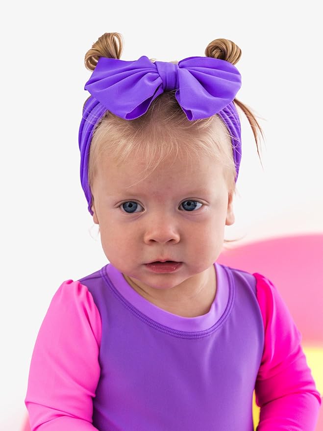 RuffleButts® Girls Swim Bow Headband