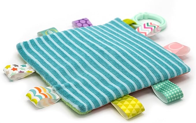 Taggies Soothing Sensory Crinkle Me Toy with Baby Paper and Squeaker, Painted Pony, 6.5 x 6.5-Inches