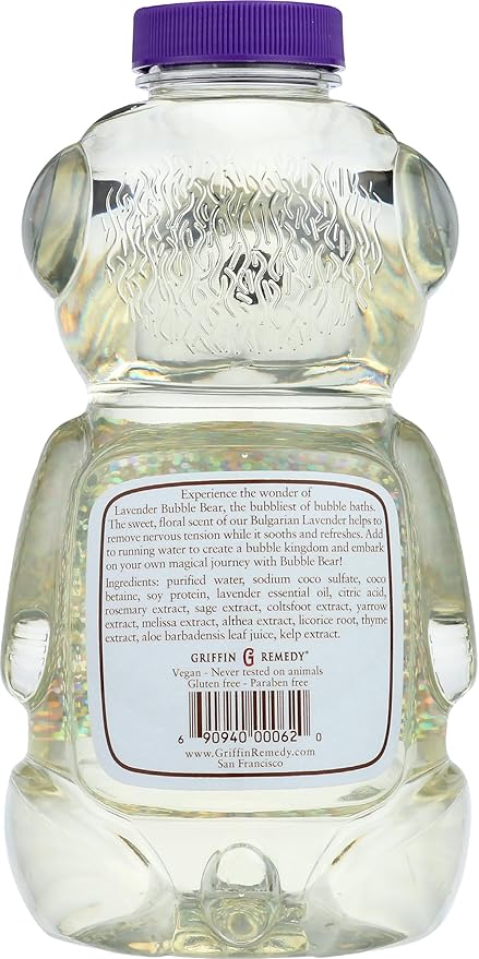Griffin Remedy, Bubble Bath Lavender, 8 Ounce