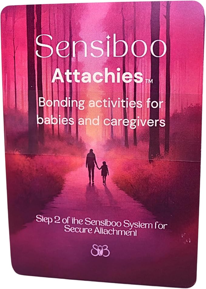 Attachies™ Activity Cards for Babies 0-12 Months - Social Emotional Development, Bonding & Sensory Stimulation, Safe & Durable, Portable for Interactive Play