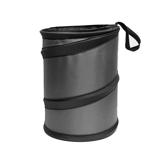 FH Group FH1120 Collapsible Trash Can (Black) Small with Gift - Universal for Cars Trucks and SUVs