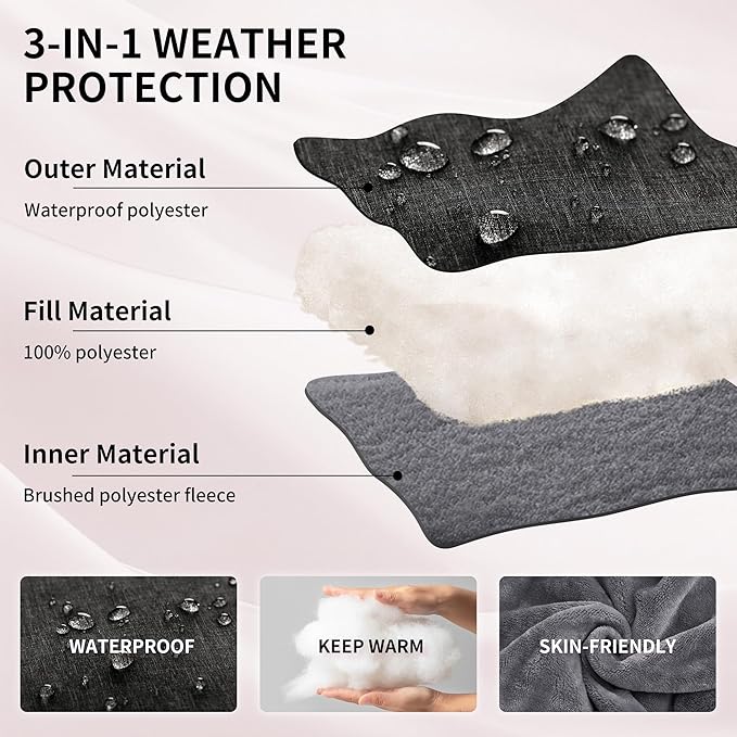 Miracle Baby Bunting Bag for Stroller, Warm Fleece Footmuff with Zippers, Convertible Infant Toddler Sleeping Bag Blanket for Boys Girls