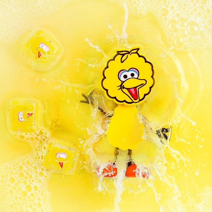Glo Pals x Sesame Street Water-Activated Light-Up Cubes for Sensory Play (Big Bird - Cubes Only)