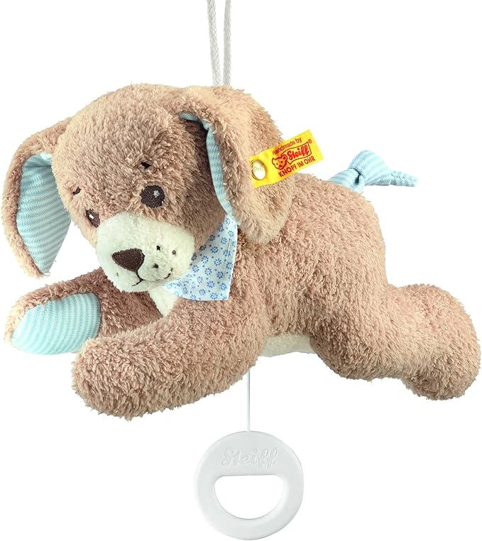 Steiff Good Night Dog Music Box Blue