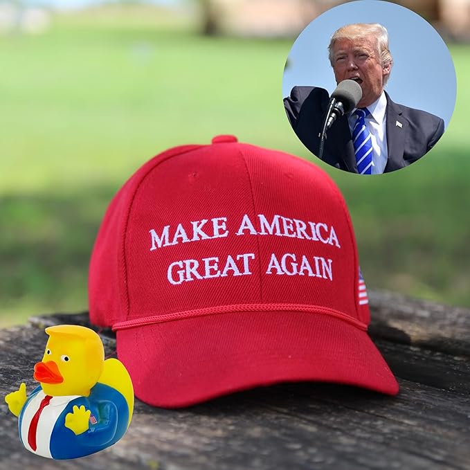 4E's Novelty 6 President Rubber Ducks Bulk - Pack of 6 - Small 2.3 Inch, Rubber Duckies Great for Jeep Ducking, Christmas White Elephant Exchange Gag Gift for Adults