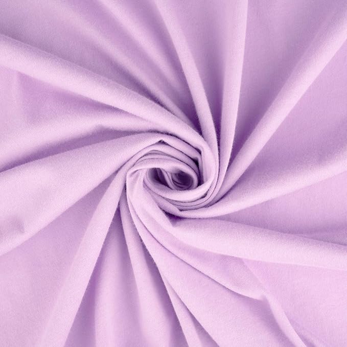 SheetWorld Fitted Baby Bassinet Sheet fits 4moms Breeze Plus Bassinet 22 x 28.5, 100% Cotton Jersey, Hypoallergenic, Butter Soft, Solid Lavender, Made in USA