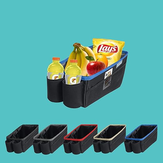 FH Group E-Z Travel Multi-Use Tote Car Seat Organizer with Cup Holder (Blue) FH1135