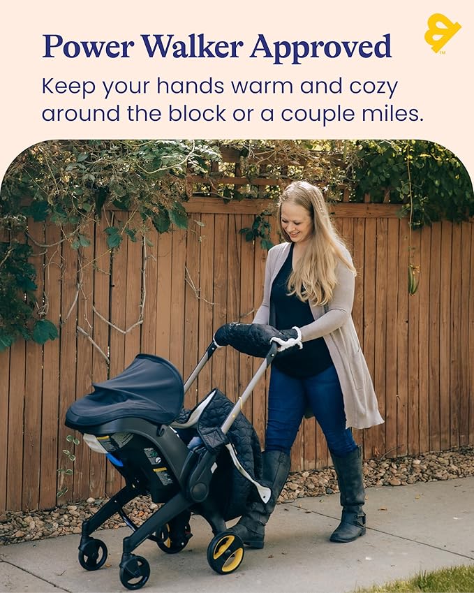 GoldBug Stroller Muff - Baby Essentials for Fall & Winter - Warm Mitten Stroller Accessory